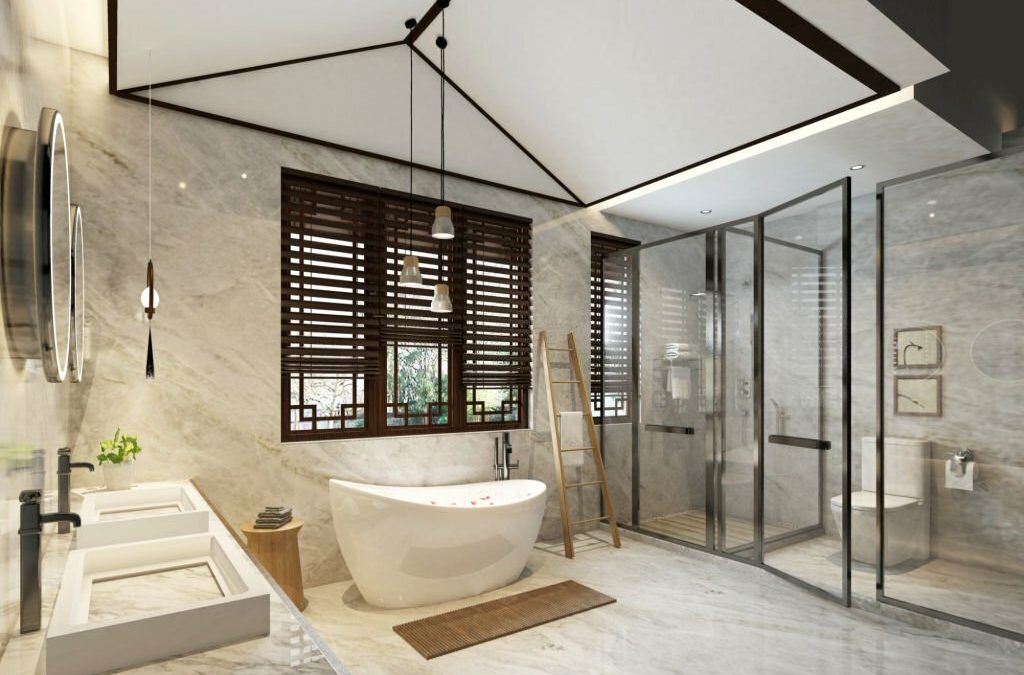 3D Render of Luxury Bathroom